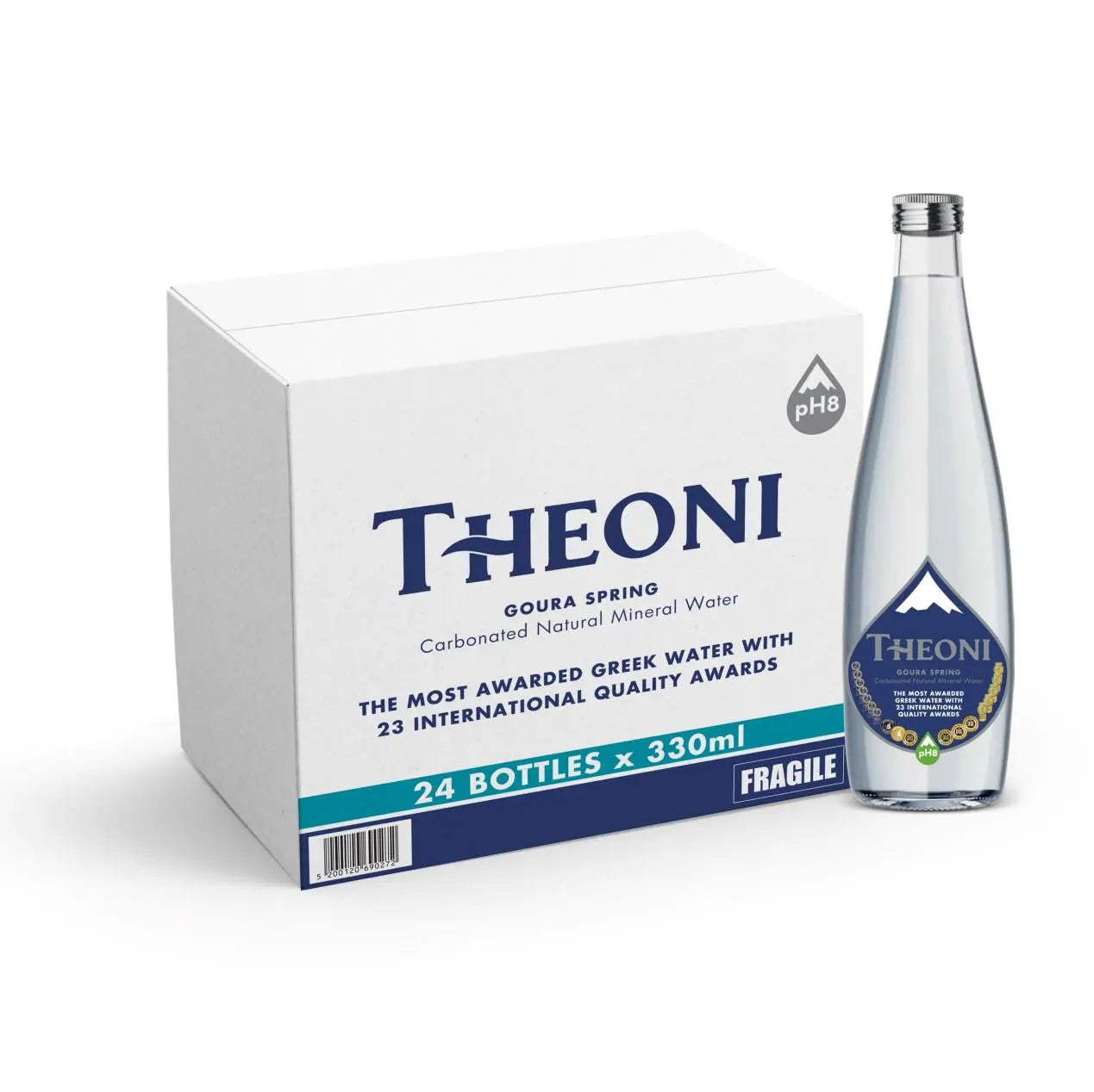 Agua  con Gas Theoni 330ml.