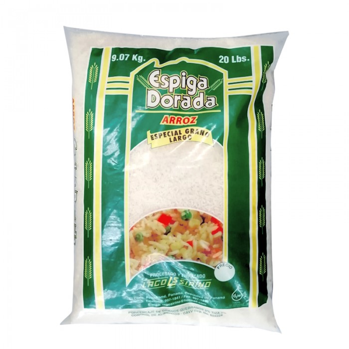 Arroz Espiga Dorada 20lb.