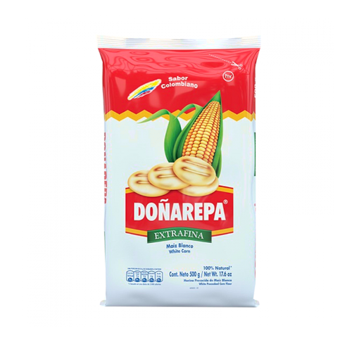 Harina Doñarepa Blanca 500g.