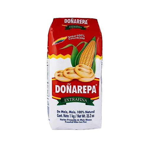 Harina Doñarepa Blanca 1000g (2lbs).