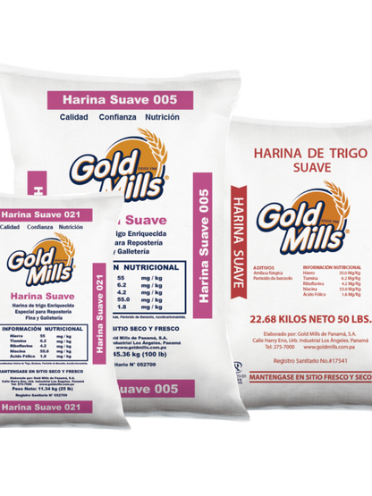 Harina Suave 021  Gold Mills 25lb.